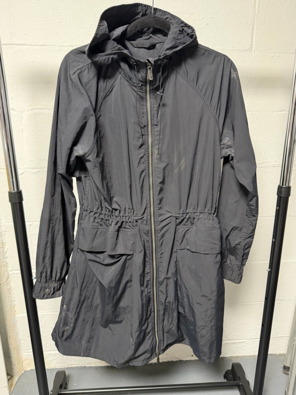 Lululemon Pack & Glyde Hooded Jacket Windbreaker Black Water Resistant
